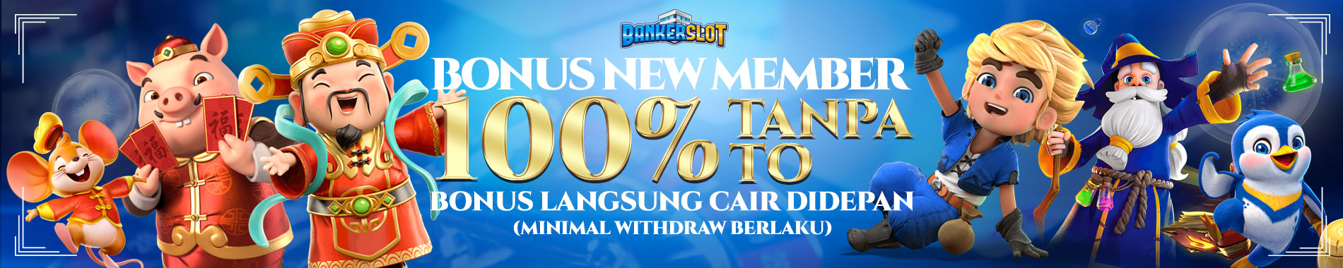 BONUS NEW MEMBER 100% TANPA TO